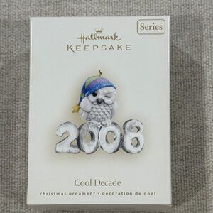 Hallmark Keepsake “Cool Decade” 2008 Owl Christmas Ornament